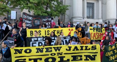 Nearly 500 protesters stage Anti-Columbus Day history tour at New York museums Nearly 500 protesters stage Anti-Columbus Day history tour at New York museums
